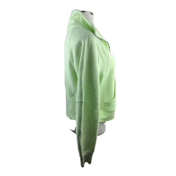 Lululemon Scuba Oversized Half Zip Hoodie Funnel Neck Green Women's Size M/L - Picture 10 of 13